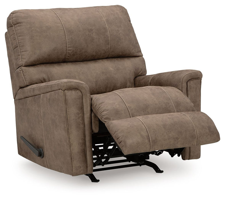 Navi - Rocker Recliner - Faux Leather - Fossil