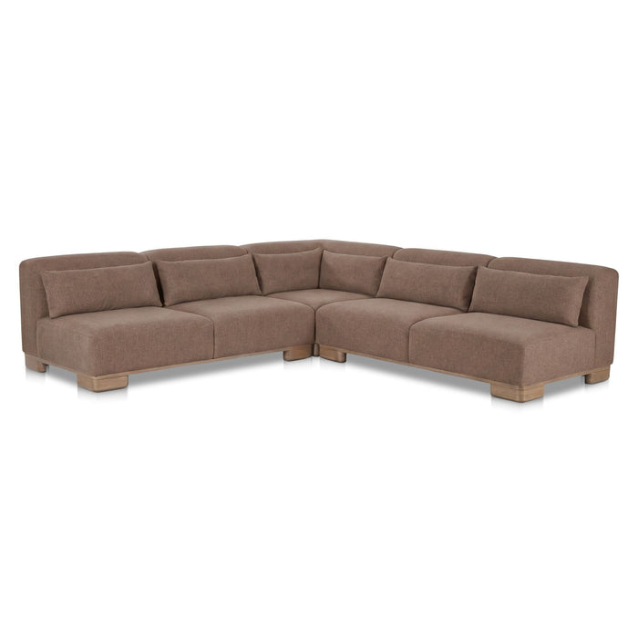 June - Corner Modular Sectional - Dark Brown