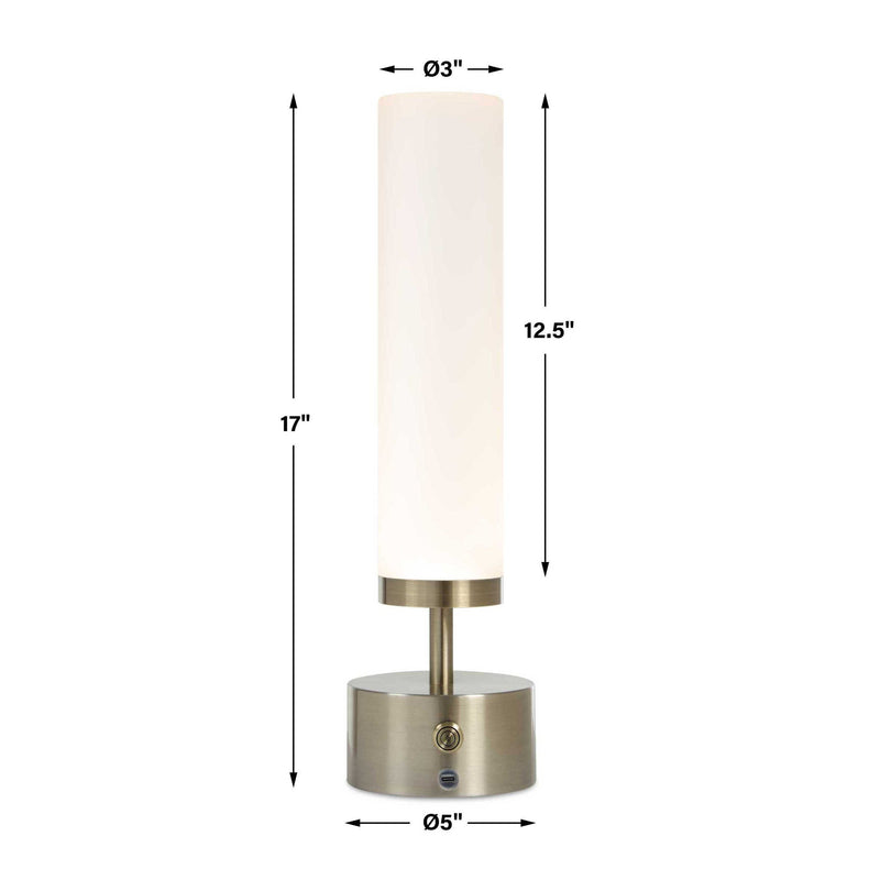 Auden - Rechargeable LED Accent Lamp - Brass,Gold