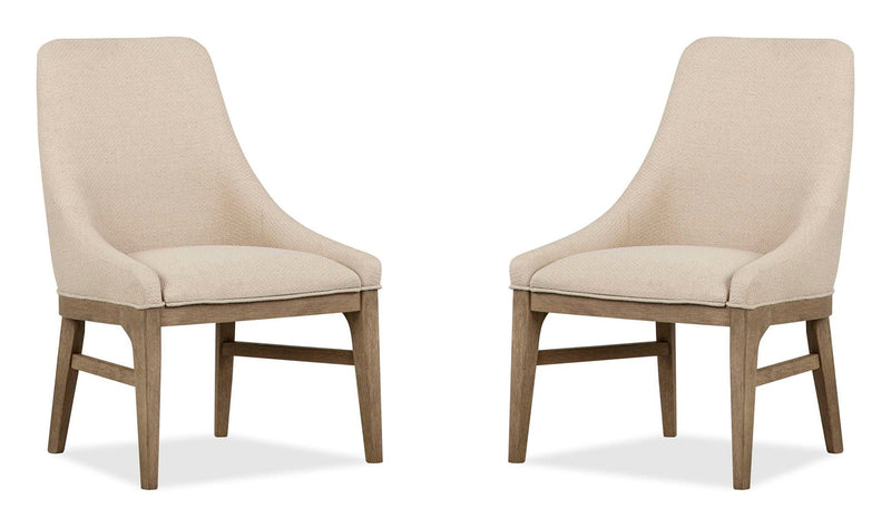 Tristan - Upholstered Arm Chair (Set of 2) - Swiss Coffee