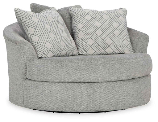 Casselbury - Oversized Swivel Accent Chair - Cement