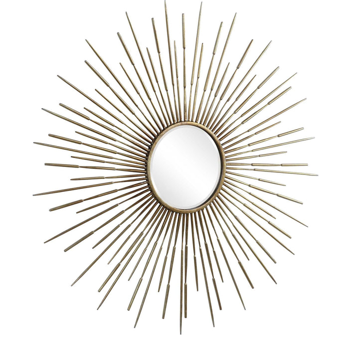 Golden - Rays Starburst Mirror - Gold
