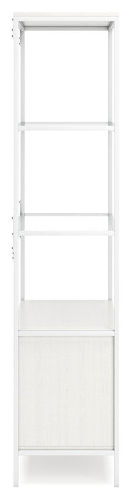 Deznee White Large Bookcase