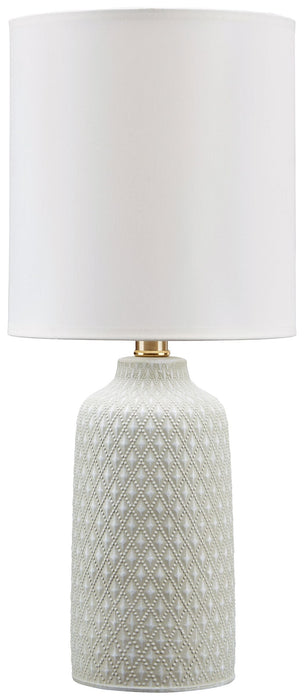 Donnford Ceramic Table Lamp - Gray