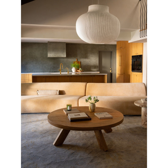 Naomi - 2 Piece Concave Modular Sectional - Golden Yellow