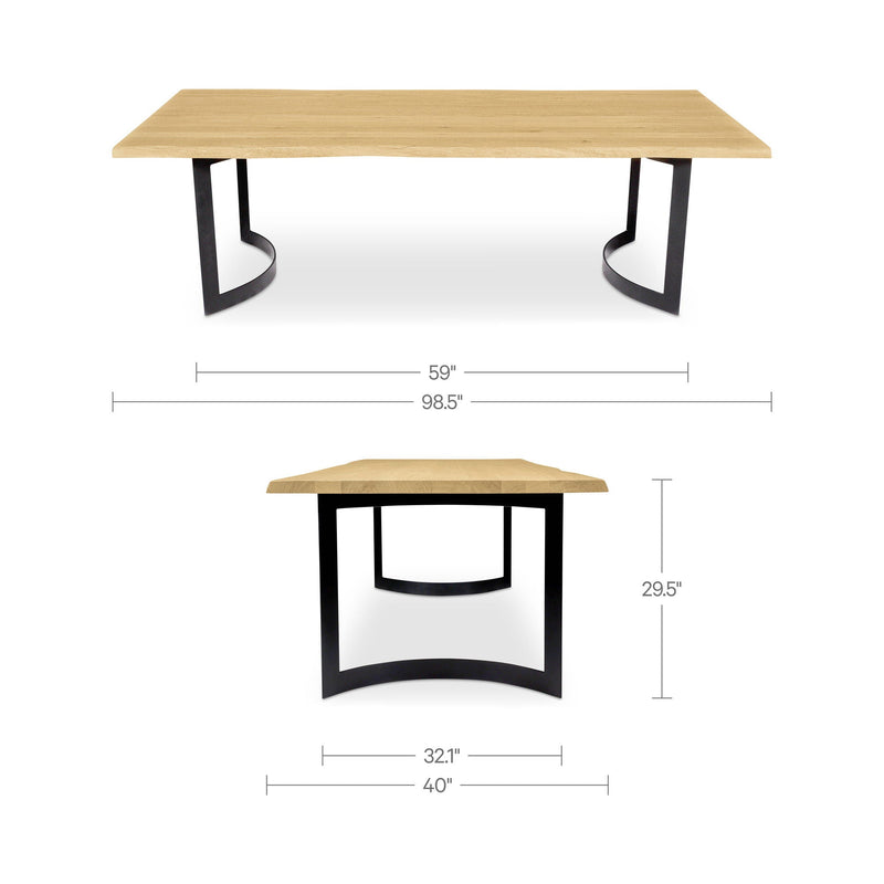 Bent - Dining Table Small - Oak / Natural