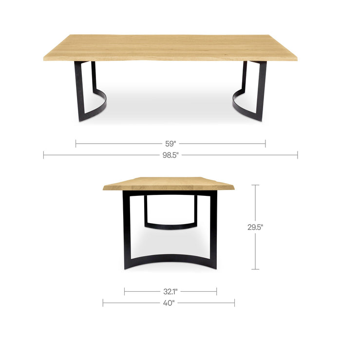 Bent - Dining Table Small - Oak / Natural