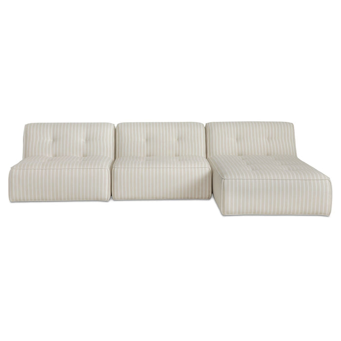 Sunseeker - 3 Piece Outdoor Lounge - Brown Stripe