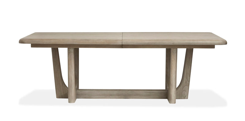 Braelyn - Extendable Trestle Dining Table - Dorian Gray