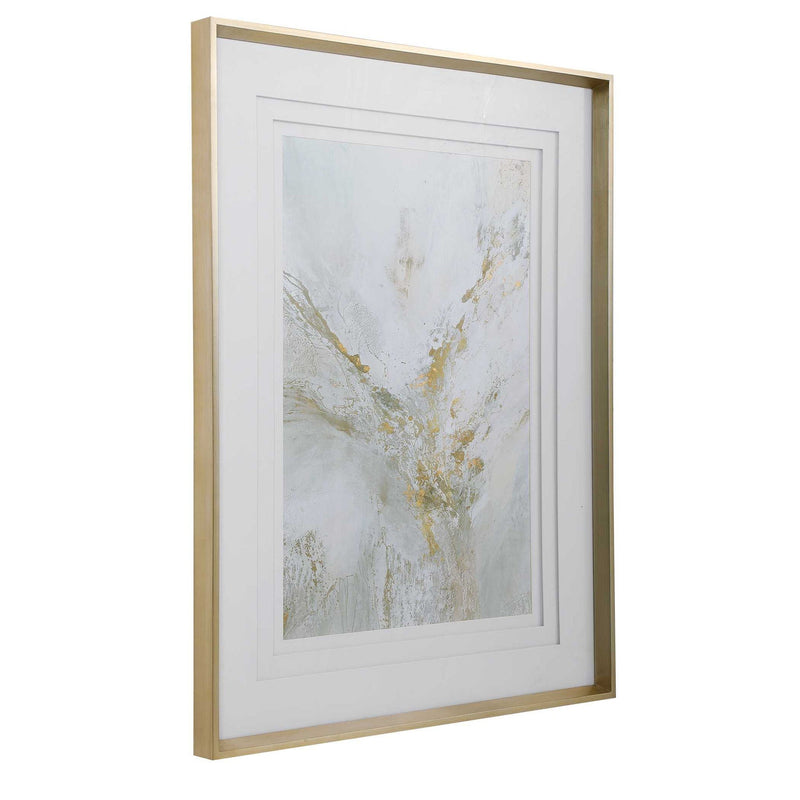 Ethos - Framed Abstract Print - Gold