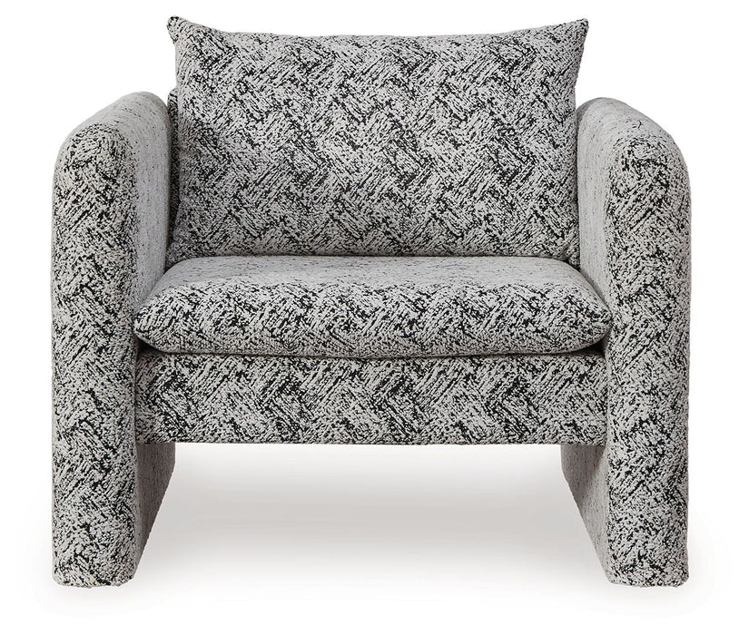 Kenbell - Accent Chair - Black / White