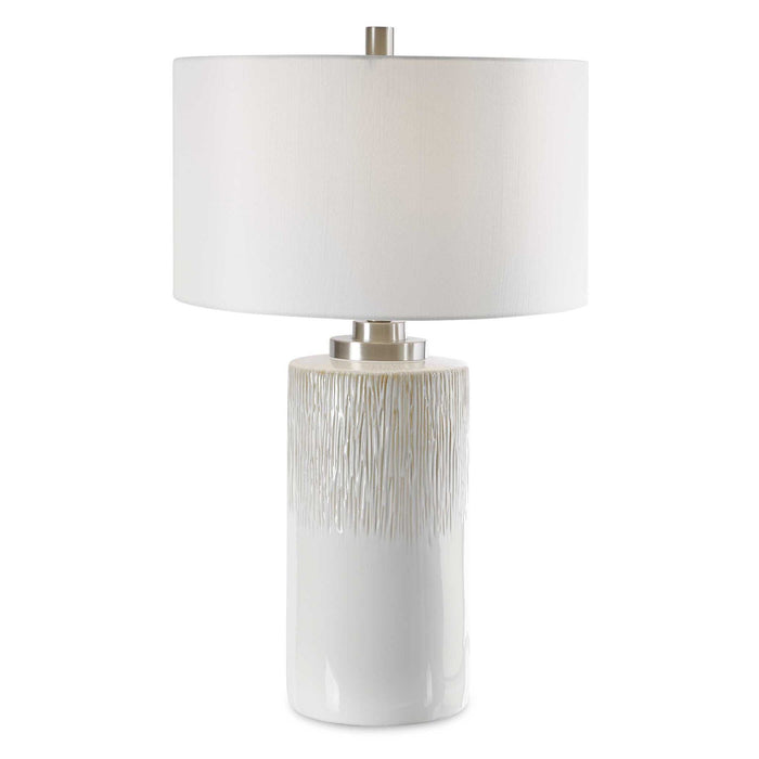 Georgios - Cylinder Table Lamp - White