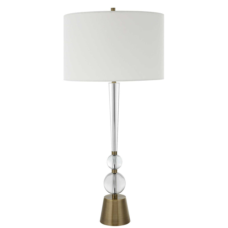 Annily - Crystal Table Lamp - Brass