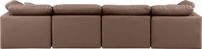 Indulge - Faux Leather 4 Seat Modular Sofa