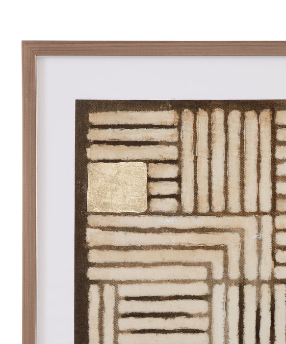 Purlin Framed Print (Set of 2) - Brown