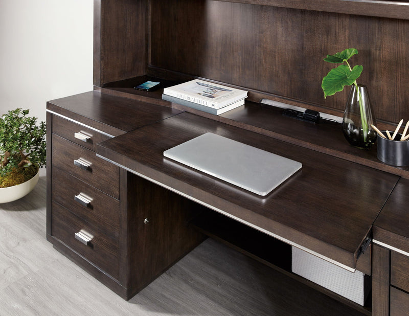 Work Your Way - House Blend Computer Credenza - Dark Brown