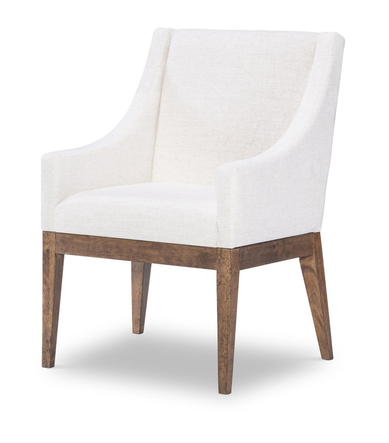 Artisan's Place - Upholstered Host Chair (Set of 2) - Vintage Pine Ironwood
