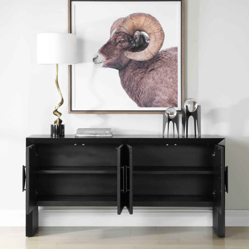 Williams - 4 Door Cabinet - Black