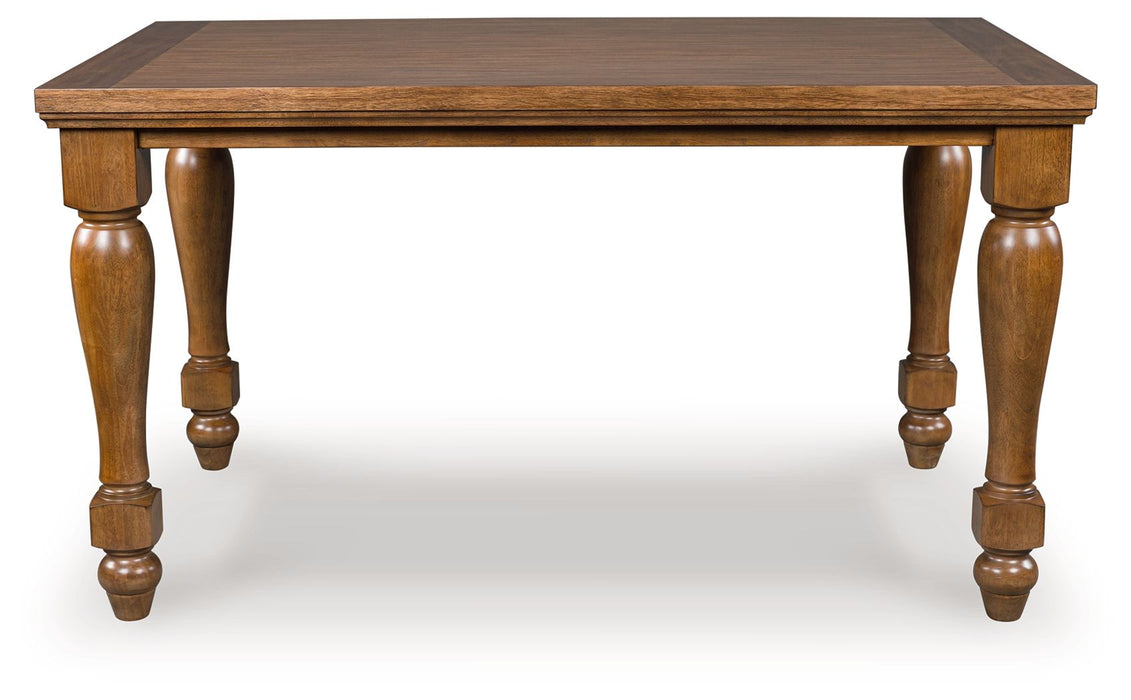 Greddinton - Rectangular Dining Room Counter Table - Brown