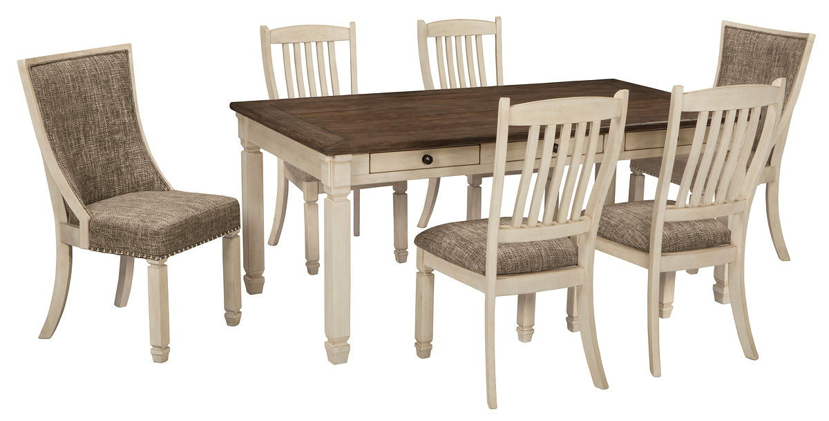 Bolanburg Beige  7 Pc. Dining Room Table, 4 Side Chairs, 2 Side Chairs