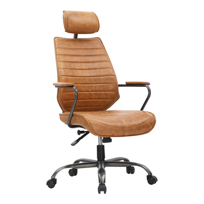 Executive - Swivel Office Chair - Cigare Tan