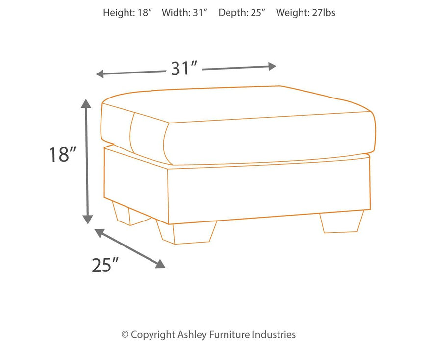 Darcy Ottoman - Cobblestone