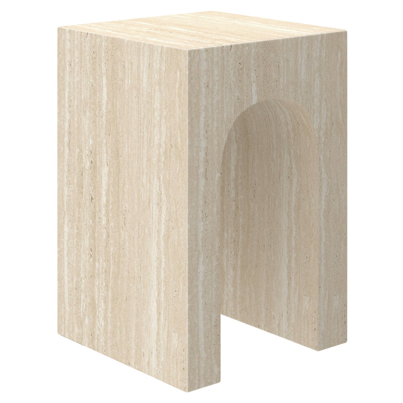 Atticus Accent Table Travertine