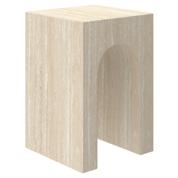 Atticus Accent Table Travertine