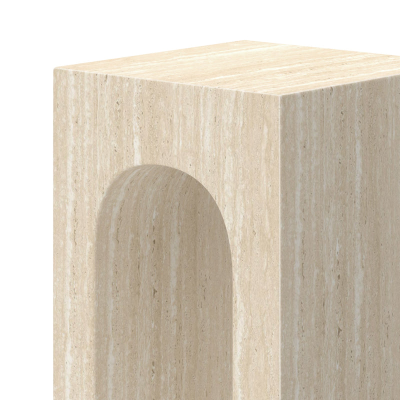 Atticus Accent Table Travertine
