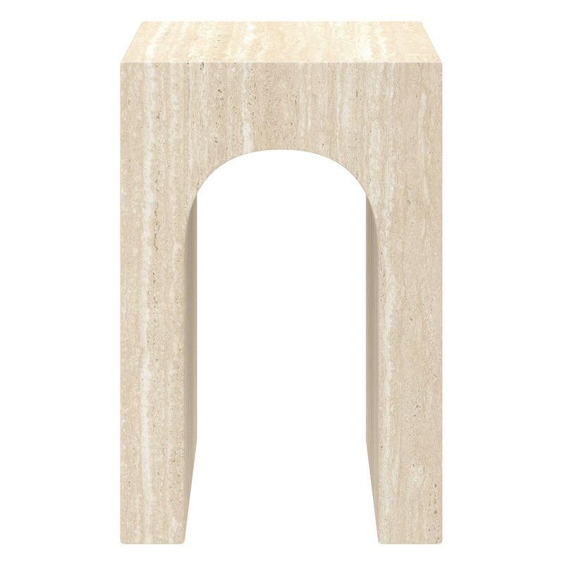 Atticus Accent Table Travertine