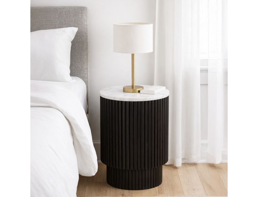 Reyna Round Accent Table with Storage Collection