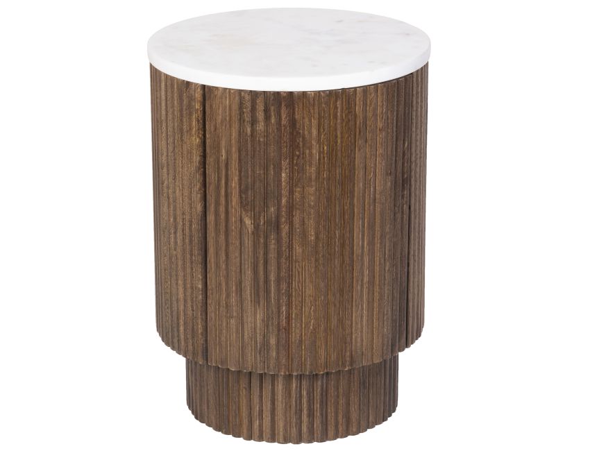 Reyna Round Accent Table with Storage Collection