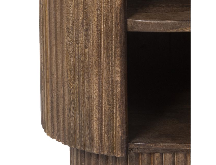 Reyna Round Accent Table with Storage Collection
