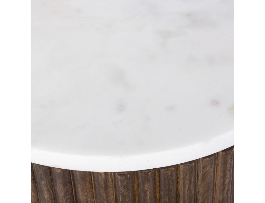 Reyna Round Accent Table with Storage Collection