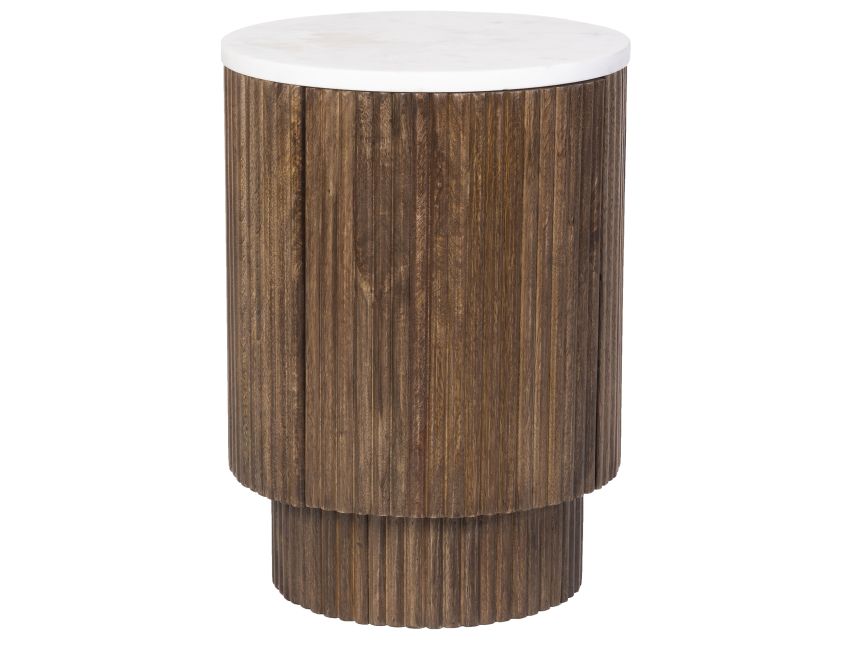 Reyna Round Accent Table with Storage Collection