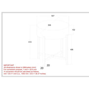Blox Accent Table in Natural - Furniture Depot