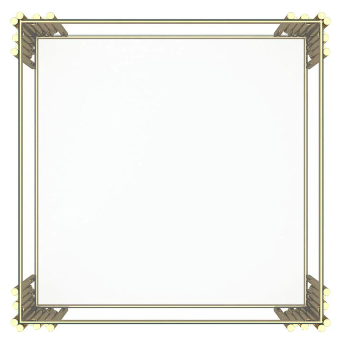 Estrel Large Accent Table in Gold - Furniture Depot