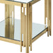 Estrel Large Accent Table in Gold - Furniture Depot