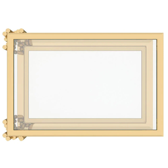 Estrel Small Accent Table in Gold - Furniture Depot