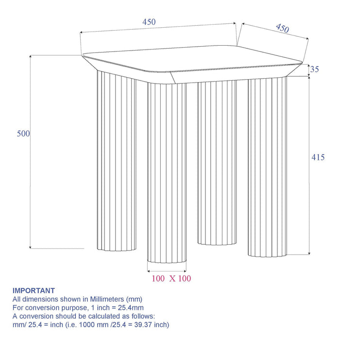 Sangra Accent Table Natural