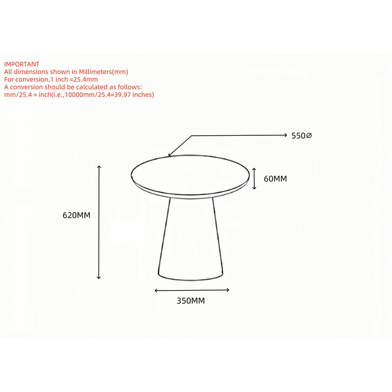 Galio Accent Table White