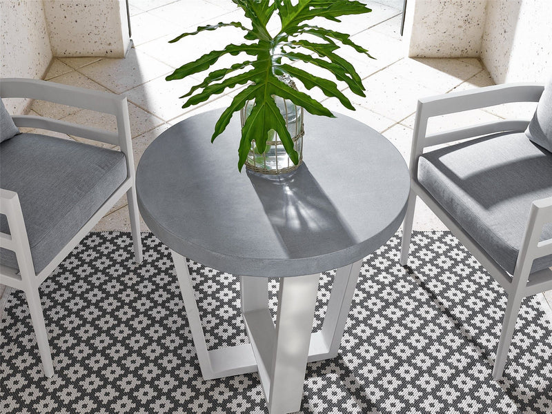 Coastal Living Outdoor South Beach Patio Table Pearl Silver