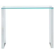 Zevon Console/Desk in Silver - Furniture Depot