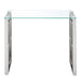 Eros Console Table in Silver - Furniture Depot