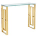 Eros Console Table in Gold - Furniture Depot