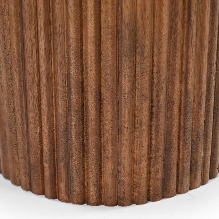 Jilsa Console Table in Walnut & White