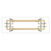 Florina Console Table in Silver and Gold - Furniture Depot