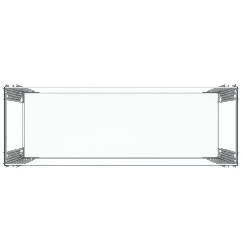 Estrel Console Table in Silver - Furniture Depot