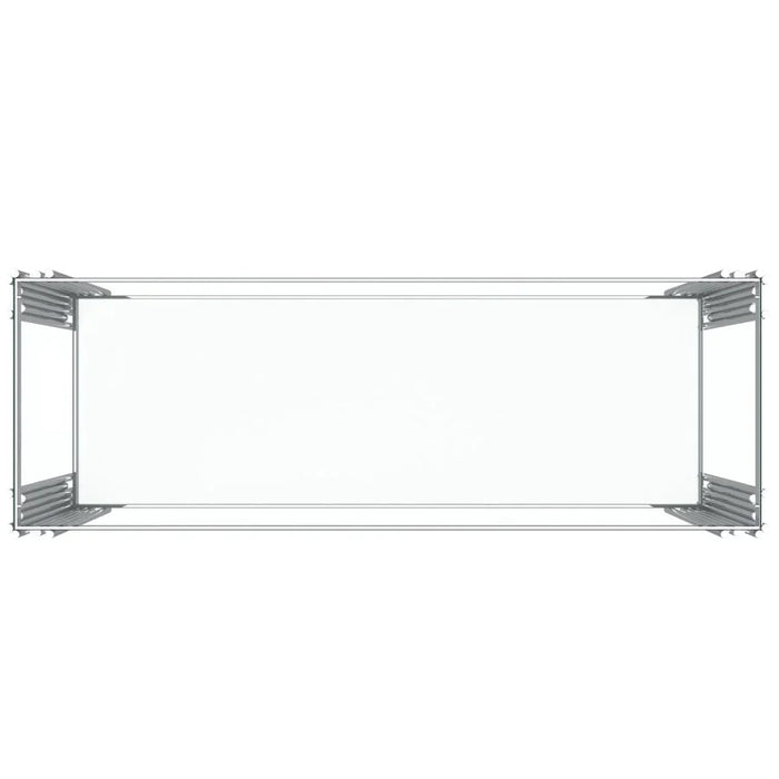 Estrel Console Table in Silver - Furniture Depot