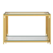 Estrel Console Table in Gold - Furniture Depot